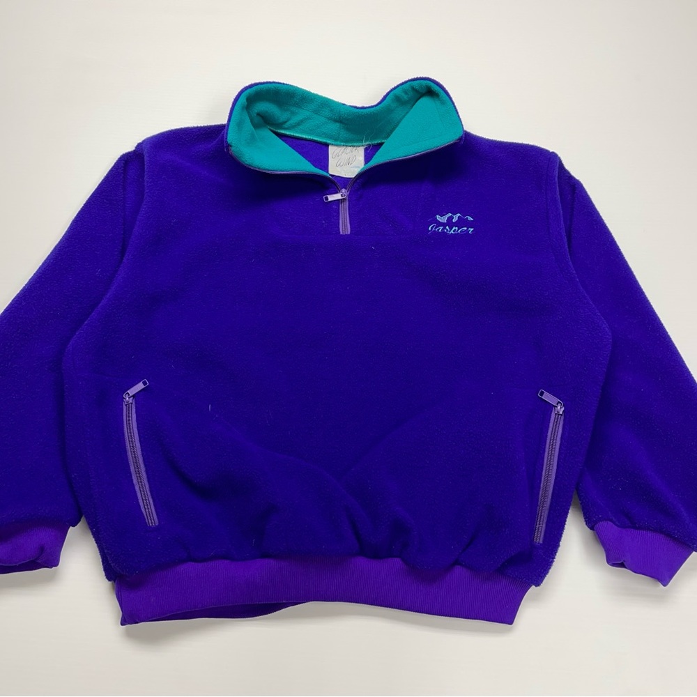 Vintage Jasper Mountain Quarter Zip Fleece Size L